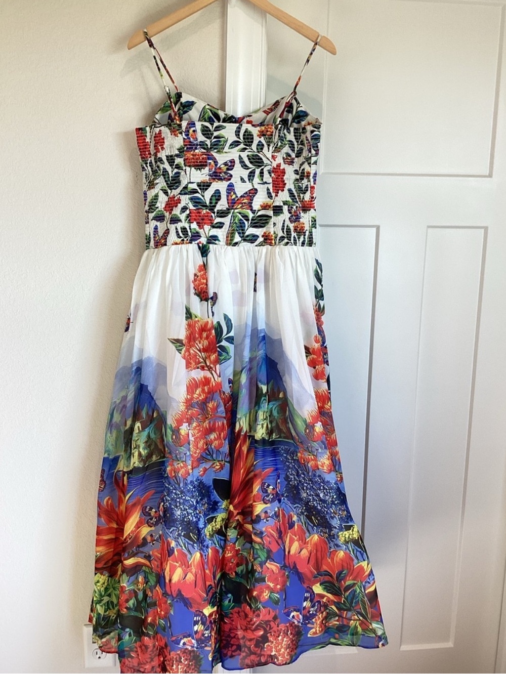 ✨Anthropologie Muse Basque Waist Midi Dress Sleeveless Sweetheart New Small - Picture 10 of 13